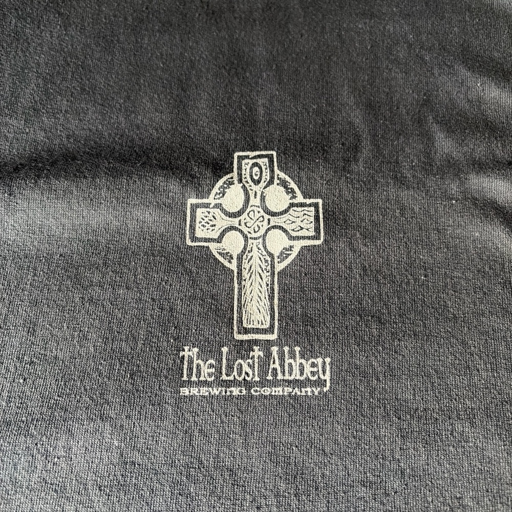 Lost Abbey brewery Hanes Olive Green Tagless T-Shirt
